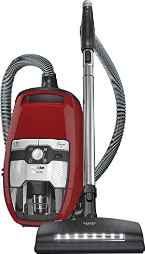 miele compact c1 hardfloor plus canister vacuum autumn red