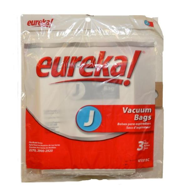Eureka Style J Upright 2270At Vacuum Bags 3pk Part 61515C Red Vacuums
